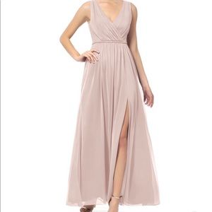Dusty Rose Tanicia Azazie dress size 4